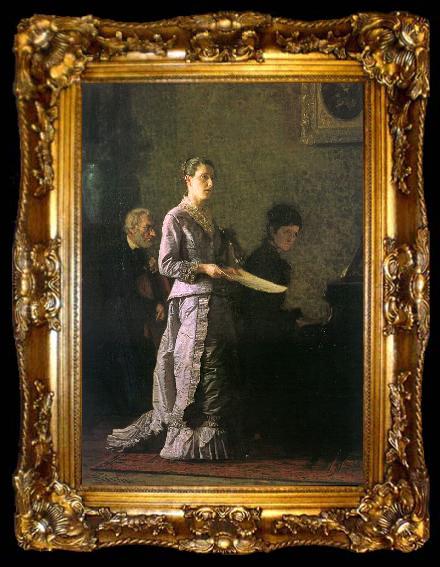 framed  Thomas Eakins The Pathetic Song, ta009-2